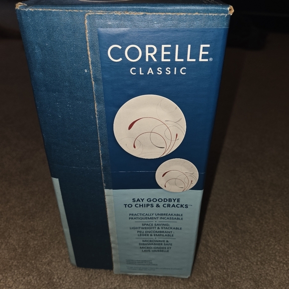 Corelle Splendor, White and Red Round 12-Piece Dinnerware Set - Picture 4 of 6